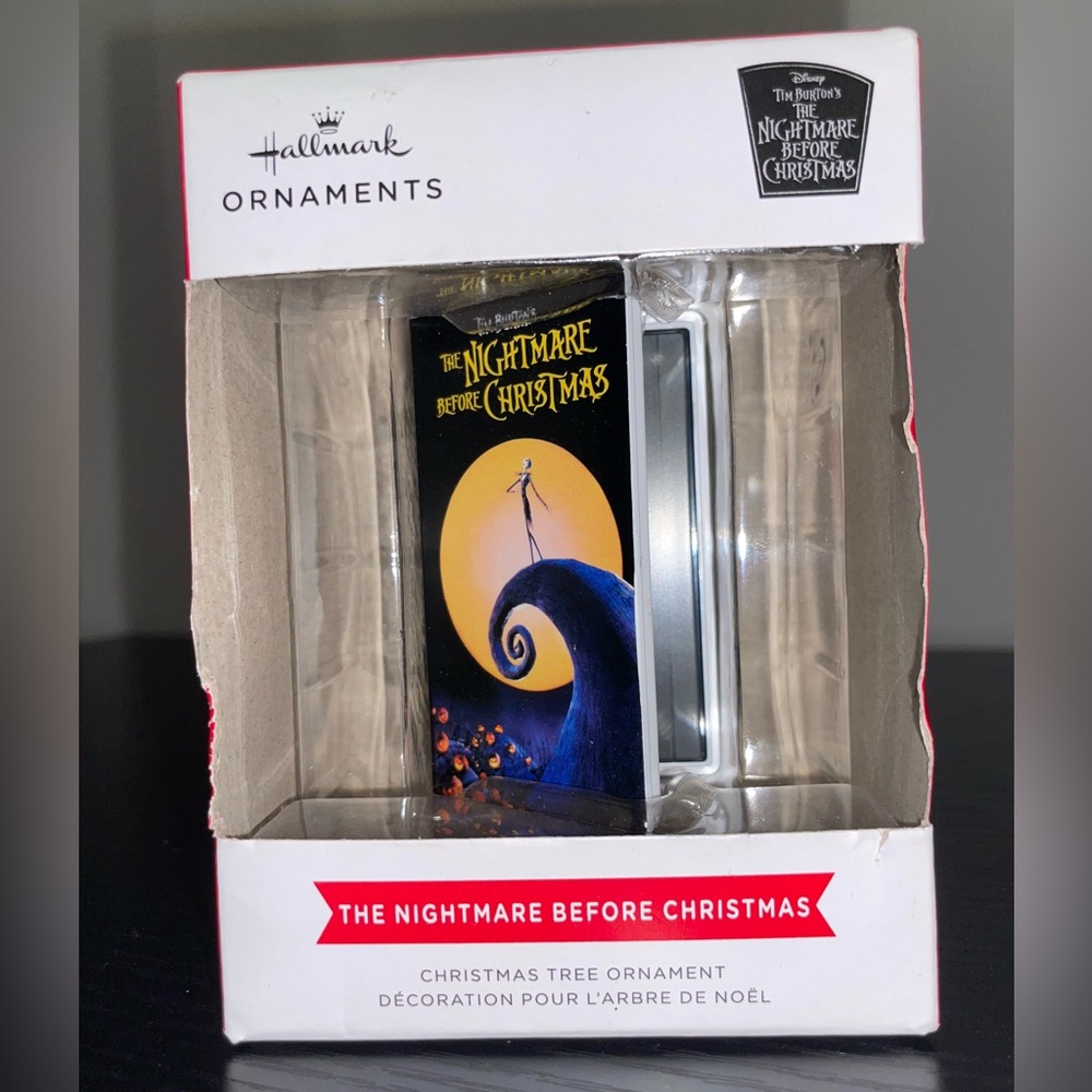 Hallmark The Nightmare Before Christmas VHS Tape Ornament